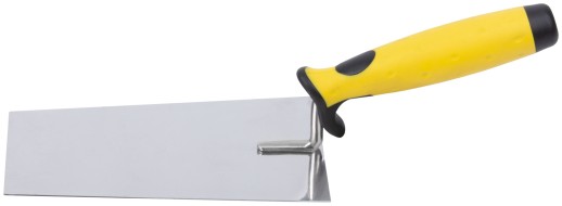 Мастерок нержавеющий, мягкая ручка, Профи, "трапеция" 180 мм