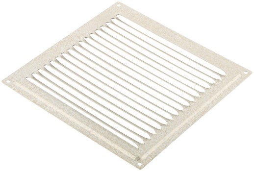Вентиляционная решетка, металлическая, 200 х 200 мм, без сетки, антик белый