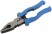 Плоскогубцы комбинированные многофункциональные, пластиковые ручки, Профи 200 мм