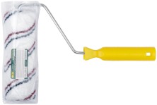 Валик микроволокно, белый с красной и синей полосками, диам. 40/63 мм; ворс 12 мм, 180 мм