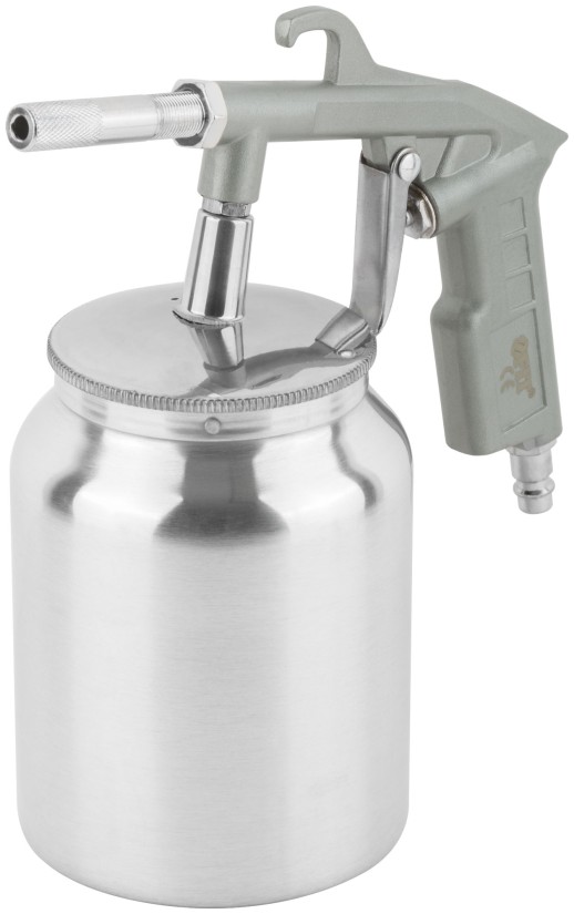 Пистолет пескоструйный, алюминиевый нижний бачок 1000 мл, быстросъемное соединение