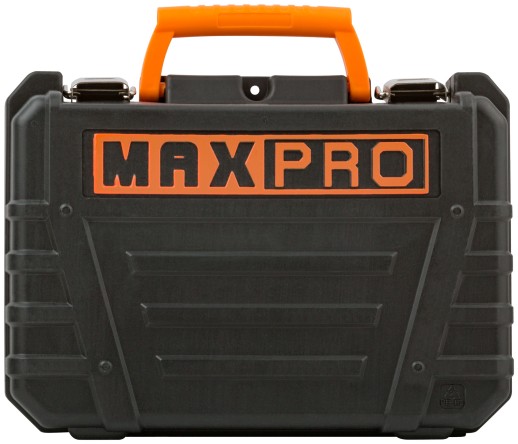 MAX-PRO Дрель-Шуруповерт аккумуляторная 12 В; 0-350/0-1300об/мин; 10мм; 26Нм; 2 батареи (Li-Ion) х1,3Ач; 17+1; 1ч.; регулировка оборотов; резиновые вс