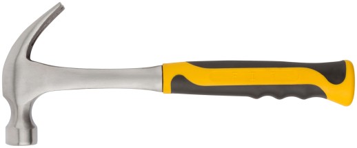 Молоток-гвоздодер, цельнометаллический Профи 27 мм, 450 гр.