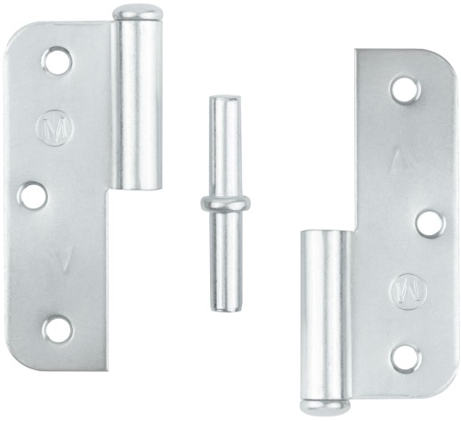 Петля накладная оцинкованная, тип "ПН", 85 мм, левая