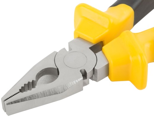 Плоскогубцы комбинированные "Старт" черно-желтые прорезиненные ручки, хром-никелевое покрытие 180 мм