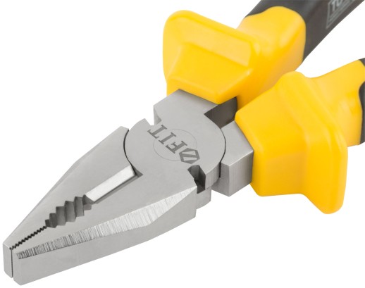 Плоскогубцы комбинированные "Старт" черно-желтые прорезиненные ручки, хром-никелевое покрытие 180 мм