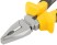 Плоскогубцы комбинированные "Старт" черно-желтые прорезиненные ручки, хром-никелевое покрытие 180 мм