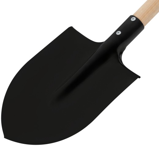 Лопата штыковая с деревянным черенком и V-ручкой 210х280х1245 мм