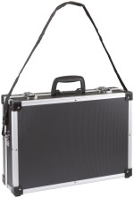 Ящик для инструмента пластиковый усиленный алюминием 430x310x130 мм, черный