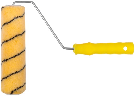 Валик полиакриловый, бежевый с черной полоской, диам. 40/61 мм; ворс 10,4 мм, 230 мм