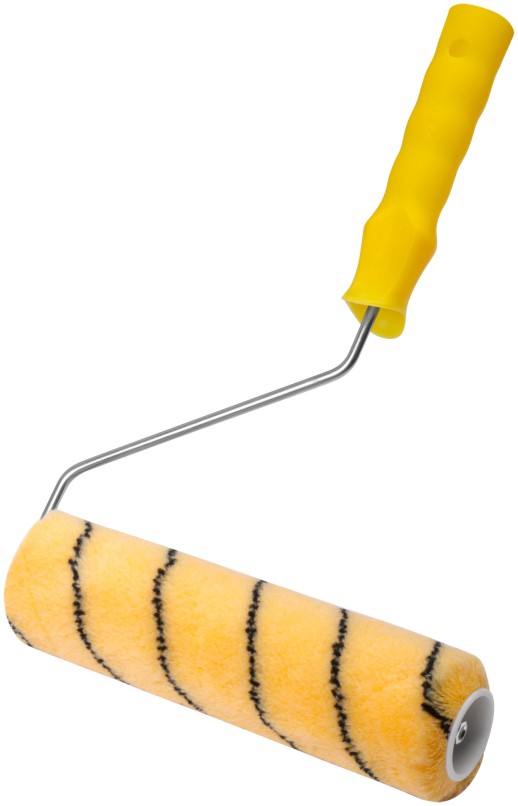 Валик полиакриловый, бежевый с черной полоской, диам. 40/61 мм; ворс 10,4 мм, 230 мм