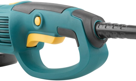 Шлифмашина угловая 2200 Вт; 6000 об/мин; КлК 230 мм; тяж.; б/с щеток; рез.накл.; плав.пуск; повор.; короб.