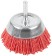 Щетка для дрели, тип "Чашка", нейлон, 75 мм, CUTOP Profi