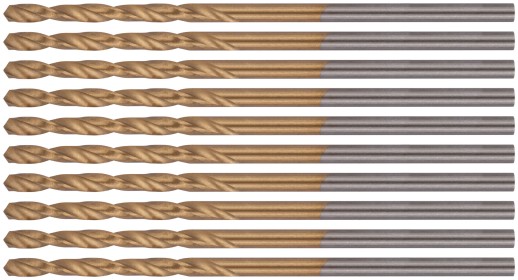 Сверла HSS по металлу, титановое покрытие 1,5 мм (10 шт.)