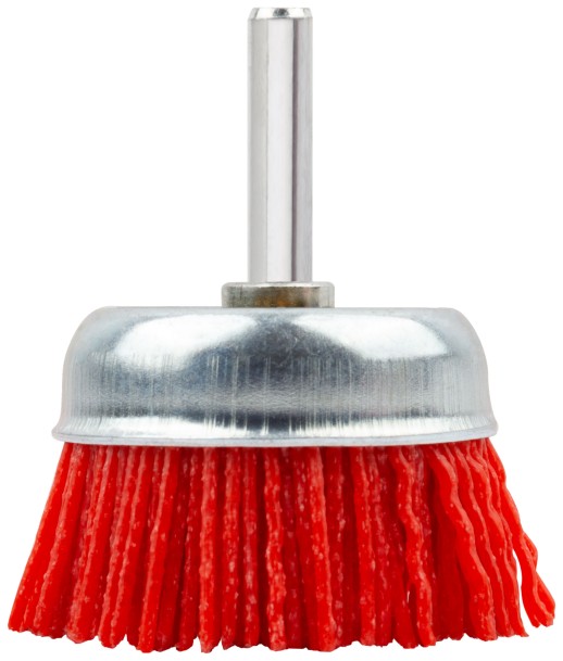 Корщетка-чашка нейлоновая со штифтом 50 мм