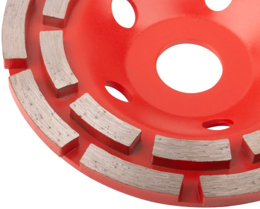 Диск алмазный шлифовальный, посадочный диаметр 22,2 мм, сегментный, двойной ряд 125 мм