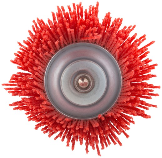 Корщетка-чашка нейлоновая со штифтом 75 мм