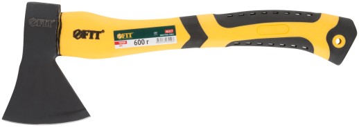 Топор кованая усиленная сталь, усиленная фиберглассовая ручка, антивибрационные накладки 600 гр.