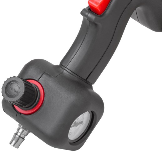 Пистолет пневматический для герметиков 600 мл, с датчиком давления