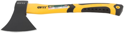 Топор кованая усиленная сталь, усиленная фиберглассовая ручка, антивибрационные накладки 800 гр.