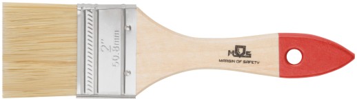 Кисть флейцевая, натур. cветлая щетина, деревянная ручка 2" (50 мм)