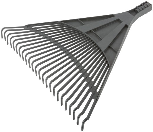 Грабли веерные пластиковые большие, 24 зуба, 610х540 мм, без черенка