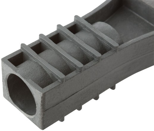 Грабли веерные пластиковые большие, 24 зуба, 610х540 мм, без черенка