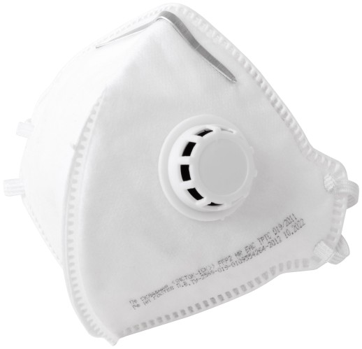 Полумаска фильтрующая, FFP2, складная, 4-х слойная, с клапаном