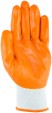 Перчатки белые, полиэстер с обливкой из нитрила (кислото-щелочно стойкие; водоотталкивающие), р-р ХL/10