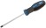 Отвертка "Универсал", CrV сталь, прорезиненная ручка, Профи 3х75 мм SL