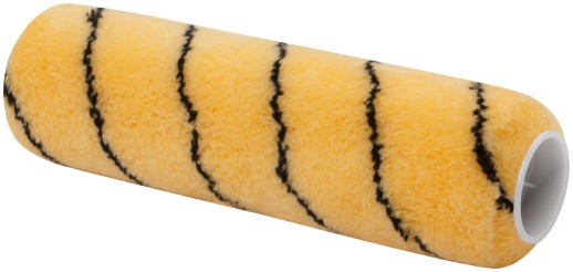 Ролик полиакриловый, бежевый с черной полоской, диам. 40/61 мм; ворс 10,4 мм, 230 мм