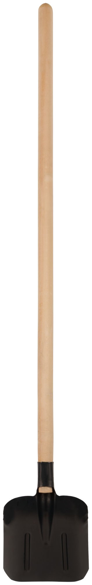 Лопата совковая плоская, с деревянным черенком 225х270х1430 мм