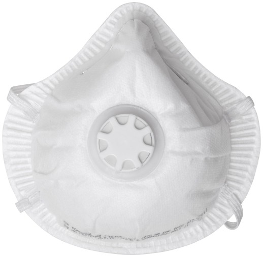Полумаска фильтрующая, FFP2, формованная, 3-х слойная, с клапаном