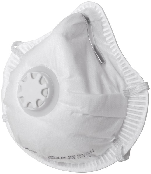 Полумаска фильтрующая, FFP2, формованная, 3-х слойная, с клапаном