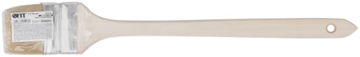 Кисть радиаторная, натуральная светлая щетина, деревянная ручка 2,5" (63 мм)