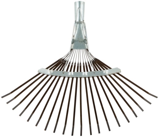 Грабли веерные регулируемые пластинчатые, 20 зубьев, 250-415 мм, без черенка