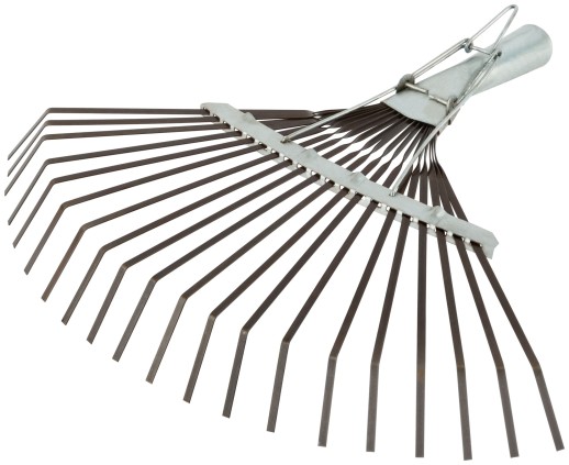 Грабли веерные регулируемые пластинчатые, 20 зубьев, 250-415 мм, без черенка