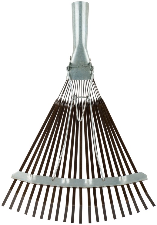 Грабли веерные регулируемые пластинчатые, 20 зубьев, 250-415 мм, без черенка