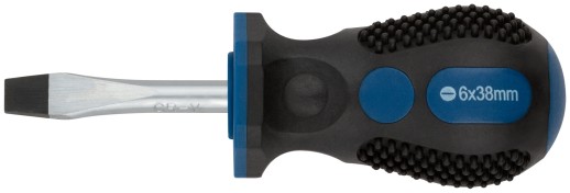 Отвертка "Универсал", CrV сталь, прорезиненная ручка, Профи 6х38 мм SL