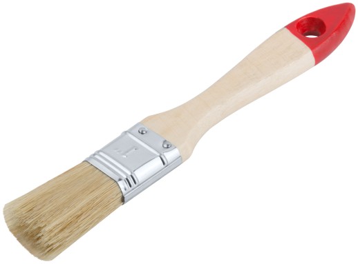 Кисть флейцевая "Оптима", натур. cветлая щетина, деревянная ручка 1" (25 мм)