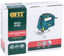 Лобзик  800 Вт; 0-3000 ход/мин; БзП; маятник; 100 мм; лазер; рез. накл.; коробка