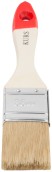 Кисть флейцевая "Оптима", натур. cветлая щетина, деревянная ручка 1,5" (38 мм)