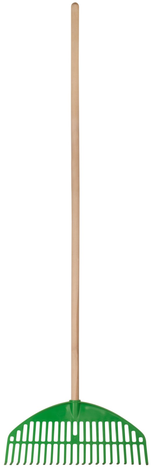 Грабли веерные пластиковые "Оазис", 22 зуба, 440 мм, с деревянным черенком