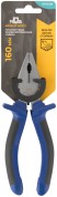 Плоскогубцы комбинированные "Один" двухцветные обрезиненные ручки, полированная сталь 160 мм