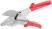 Ножницы для резки пластиковых профилей под углом с наковальней, 215 мм
