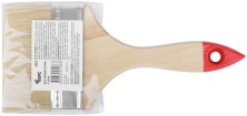 Кисть флейцевая "Оптима", натур. cветлая щетина, деревянная ручка  4" (100 мм)