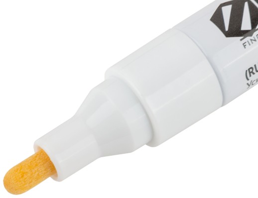 Маркер строительный с жидким красящим составом, алюминиевый корпус, белый