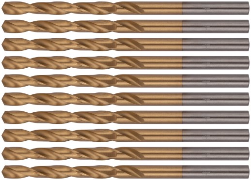 Сверла HSS по металлу, титановое покрытие 4,0 мм (10 шт.)