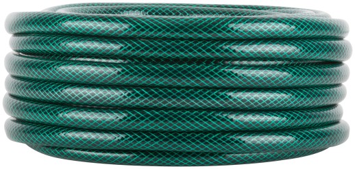 Шланг поливочный трехслойный армированный, зеленый 1/2" х 1.8 мм х 15 м