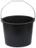 Ведро строительное пластиковое для перемешивания раствора, усиленные стенки 12 л